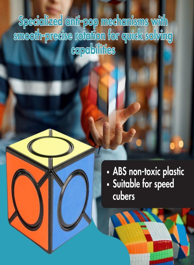 aCADZO Six Spot Cube Easy Turning & Smooth Puzzle - Cube Toy for All Age Groups Travel Party (Six Spot Cube Black Sticker) - Image 2